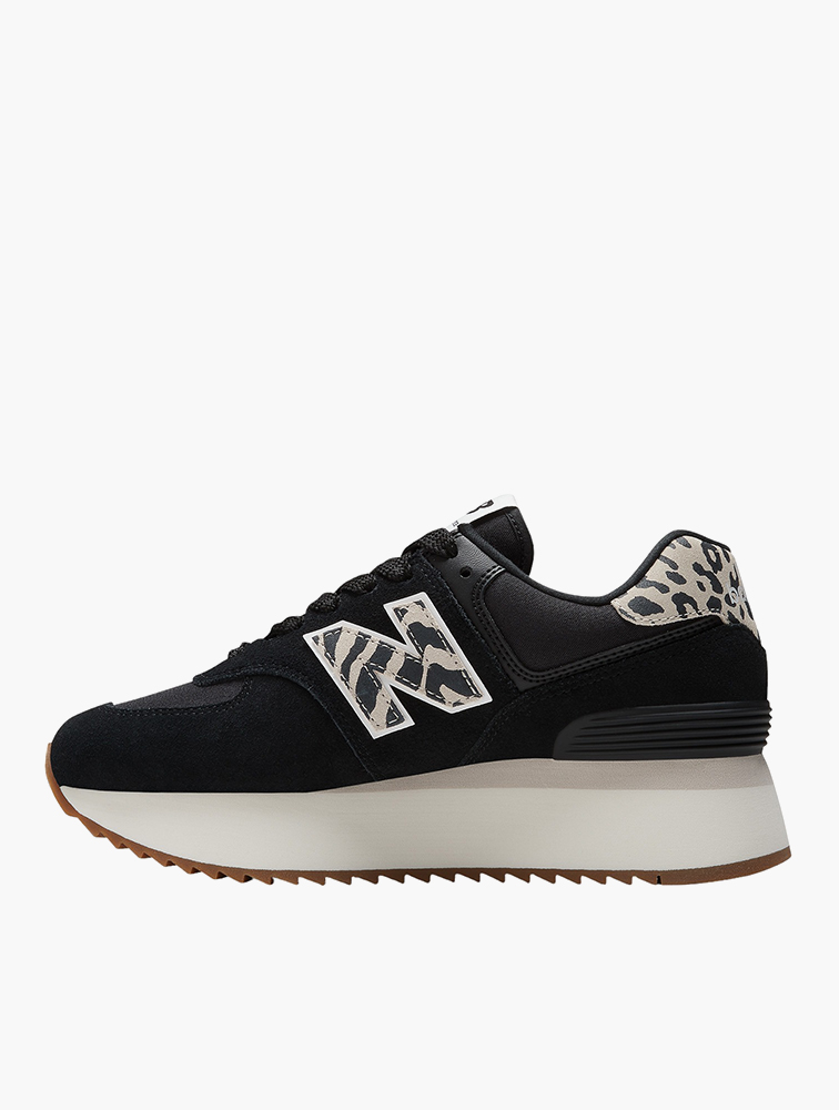 Shop New Balance Black & White 574 LaceUp Sneakers for Women from